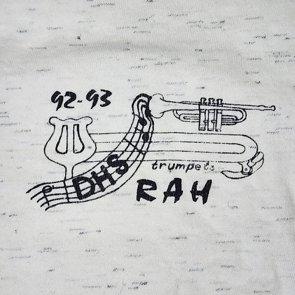 Vintage 92-93 High School Band T-Shirt, Men's XL